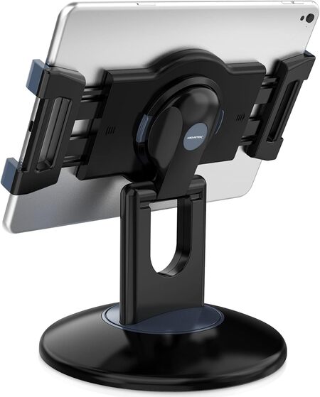 AboveTEK Retail Kiosk iPad Stand, 360° Rotating Commercial POS Tablet Stand,