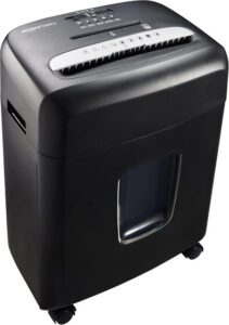 Amazon Basics High Security Micro Cut Paper Shredder, 8 Sheet Capacity, CD and Credit