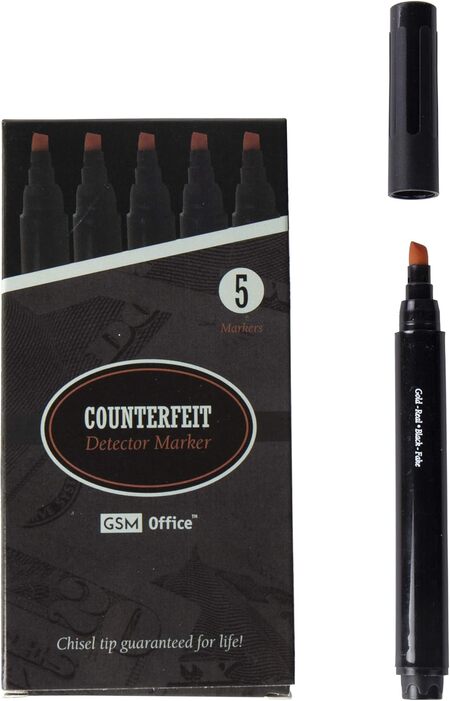 Counterfeit Money Bill Detector Pens, Markers