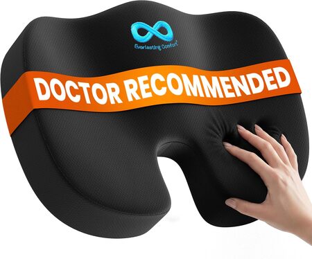 Everlasting Comfort Doctor Recommended Memory Foam Seat Cushion