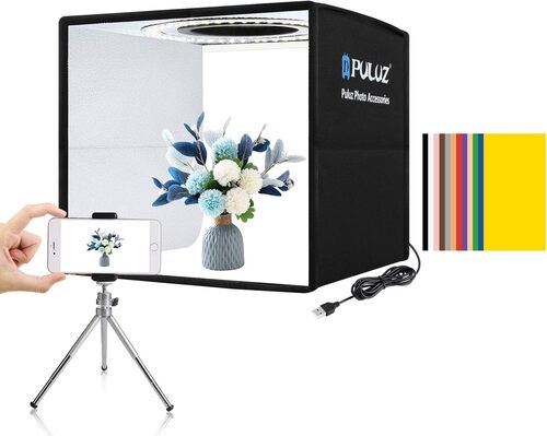 PULUZ Mini Photo Studio Light Box, Photo Shooting Tent kit, Portable Folding Photography Light Tent
