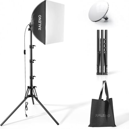 RALENO Softbox Photography Lighting Kit,