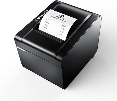 Rongta POS Printer, 80mm USB Thermal Receipt Printer, Restaurant Kitchen Printer with Auto Cutter