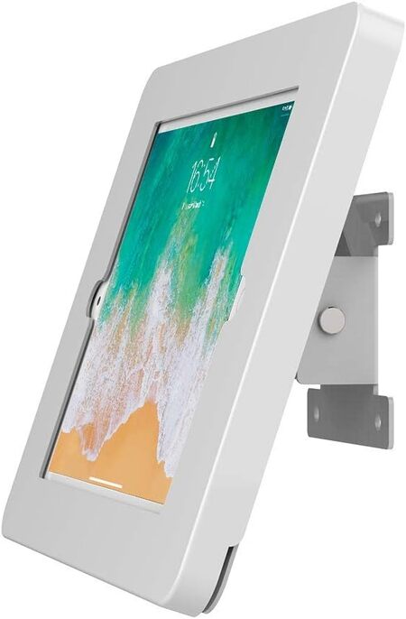 Tablet Wall Mount Compatible with iPad 5th 6th, Pro Key Lock Security Metal Tablet Stand