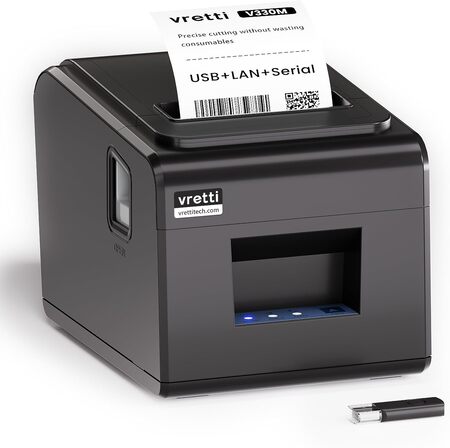 vretti Thermal Receipt Printer Direct Thermal Printer