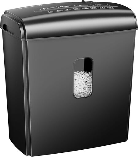 Locksworth 8-Sheet Micro Cut Shredder for Home Office, 4 Gallons Bin P-4 High