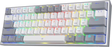 Redragon K617 Wired 60 Compact Hot-Swap RGB Gaming Mechanical Keyboard