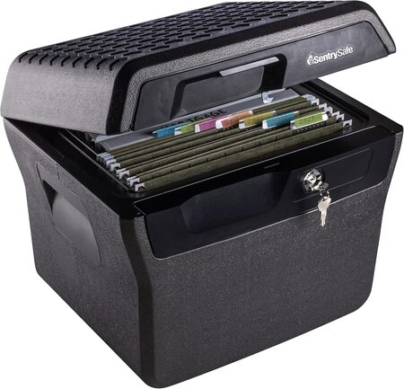 SentrySafe Fireproof and Waterproof Lock Box with Key